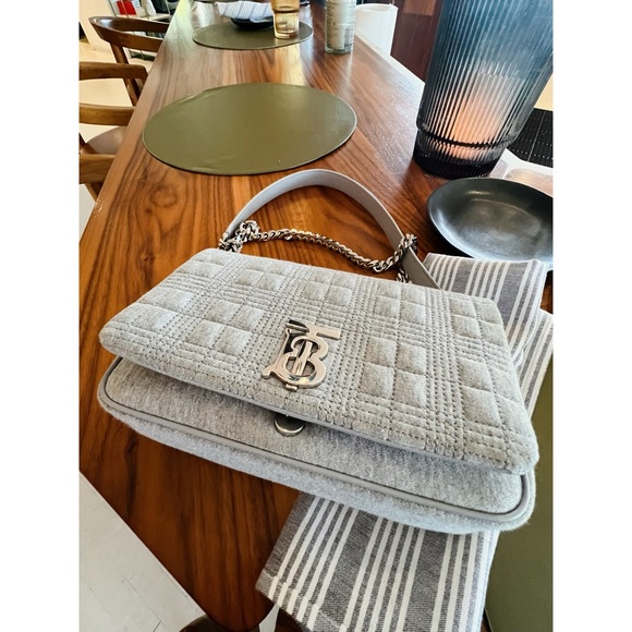 Burberry Small Gray Lola Bag - Picture 16 of 16